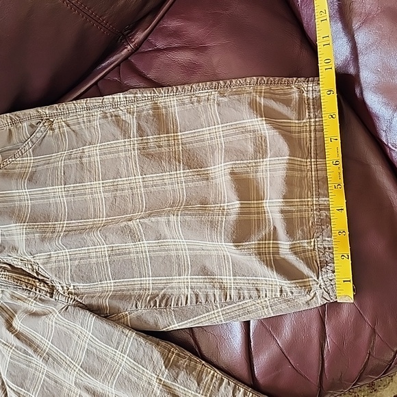 Men's, Shorts, Plaid, Green/Beige Size 32 - Picture 6 of 6
